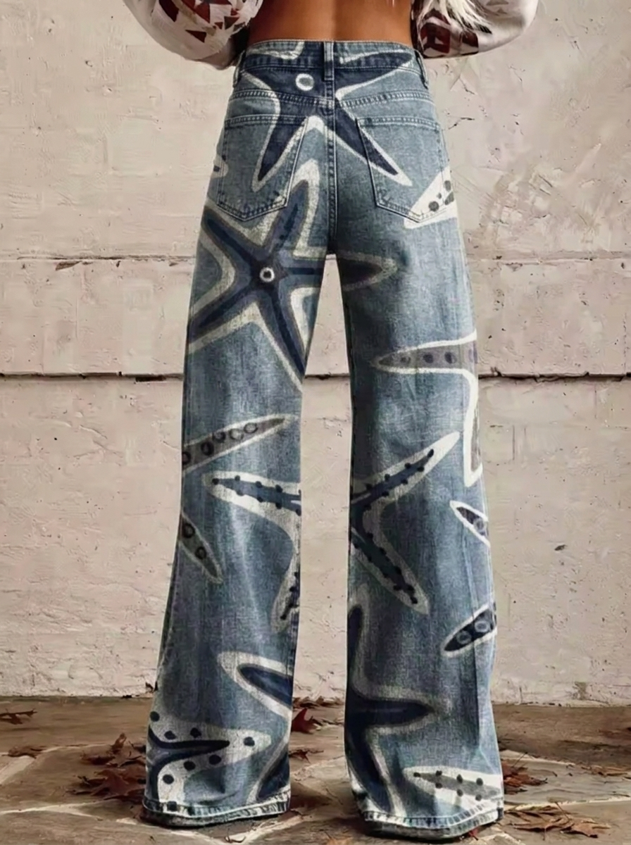 Marina - Jeans Boho Estrela-do-Mar