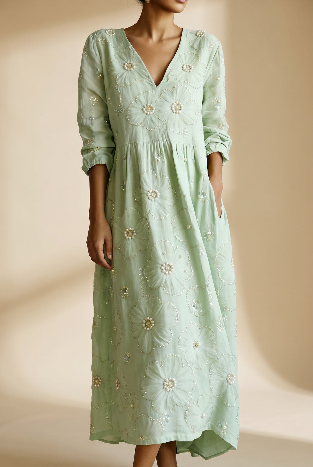 LENA | FLORAL MIDI DRESS