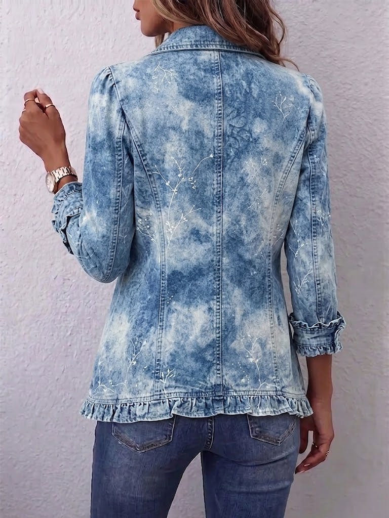 Irene – Gradient Botanical Frill Jacket