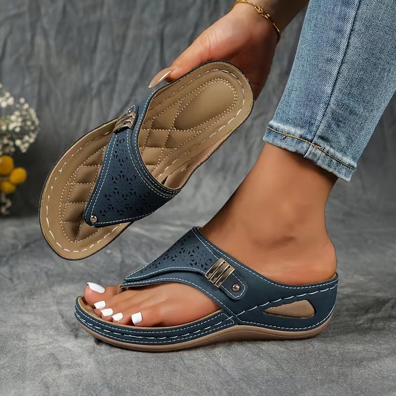 Savannah™ | Sandálias de Salto Anabela com Suporte