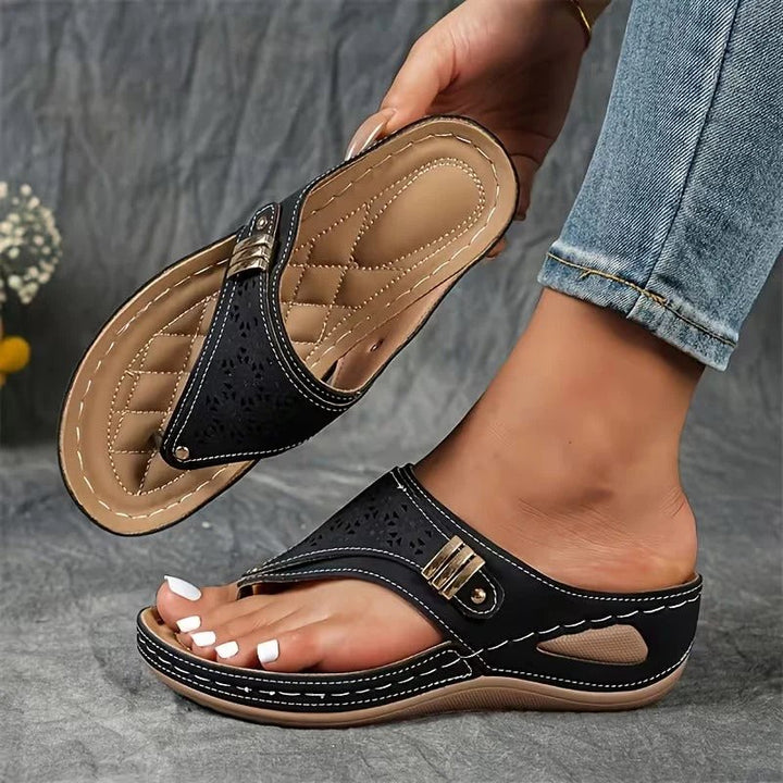 Savannah™ | Sandálias de Salto Anabela com Suporte