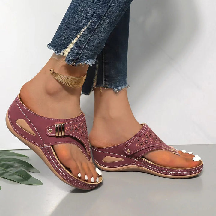 Savannah™ | Sandálias de Salto Anabela com Suporte