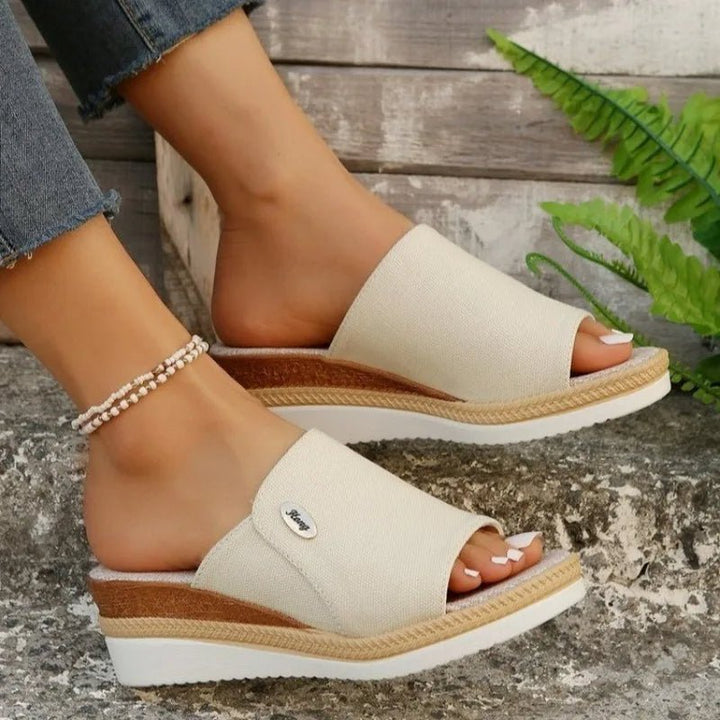 Sally – Sandálias Anabela com Conforto Equilibrado