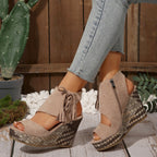 Marnie – Sandalias de cuña elegantes de estilo bohemio