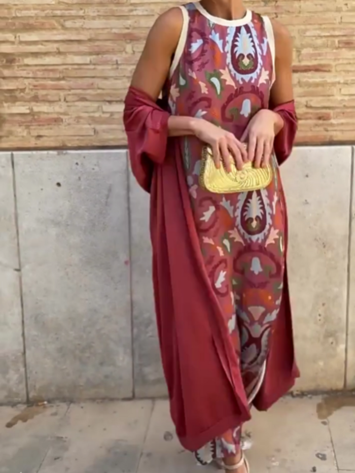 Vestido Capa Celeste