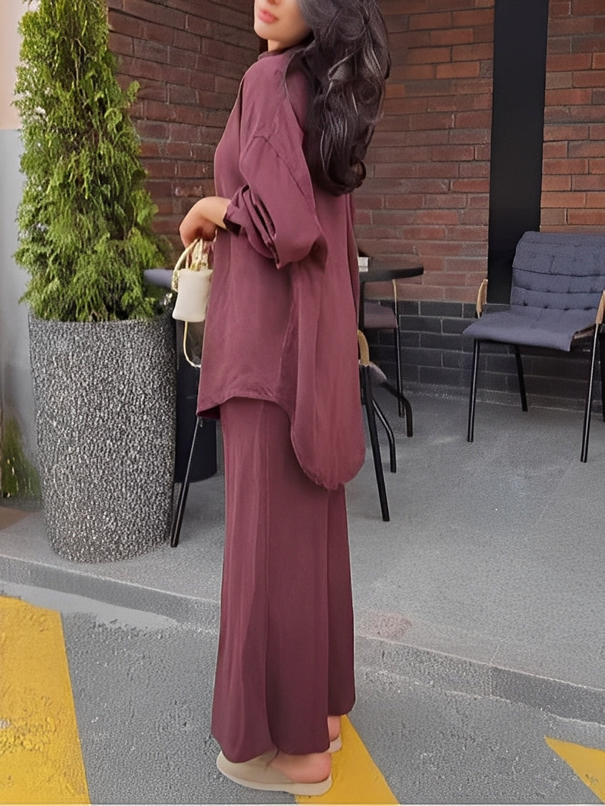 Conjunto Samantha de Camisa con Cordón y Falda